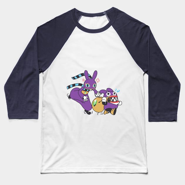 Ravio Chasing Nabbit Baseball T-Shirt by ConnorGotchi